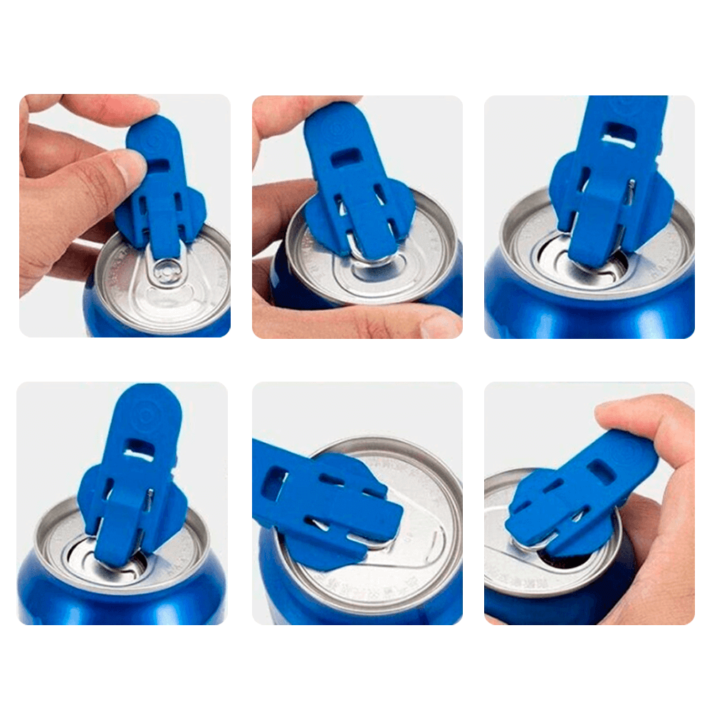 Can Opener 6pcs Easy Bottle Opener Plastic Drink Lid Easy To Use Kitchen Gadgets Soda Beer Beverage Can Opener Accessories