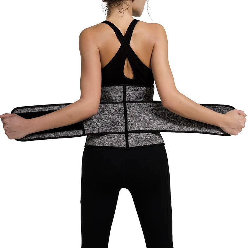 Neoprene Sauna Waist Trainer Corset Sweat Belt for Women Weight Loss Compression Trimmer Workout Fitness