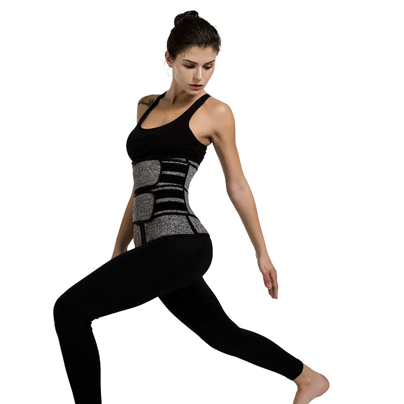 Neoprene Sauna Waist Trainer Corset Sweat Belt for Women Weight Loss Compression Trimmer Workout Fitness