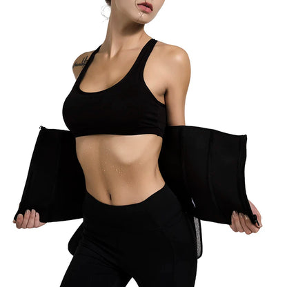 Neoprene Sauna Waist Trainer Corset Sweat Belt for Women Weight Loss Compression Trimmer Workout Fitness