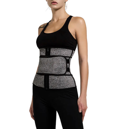 Neoprene Sauna Waist Trainer Corset Sweat Belt for Women Weight Loss Compression Trimmer Workout Fitness
