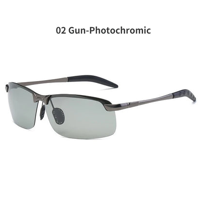 Photochromic Sunglasses Men Polarized Driving Chameleon Glasses Male Change Color Sun Glasses Day Night Vision Driver's Eyewear